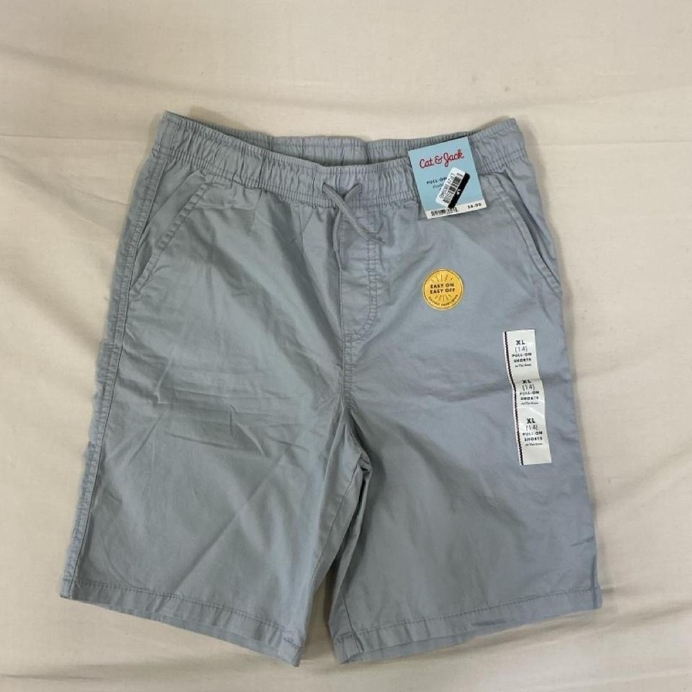 Cat & Jack Boys' Light Gray Pull-On Shorts – Size XL (14)